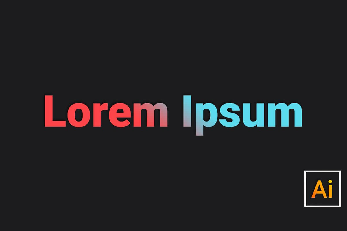 Add Gradient on Editable Text in Adobe Illustrator CC