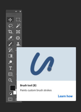 How to use Brush tool in Photoshop?